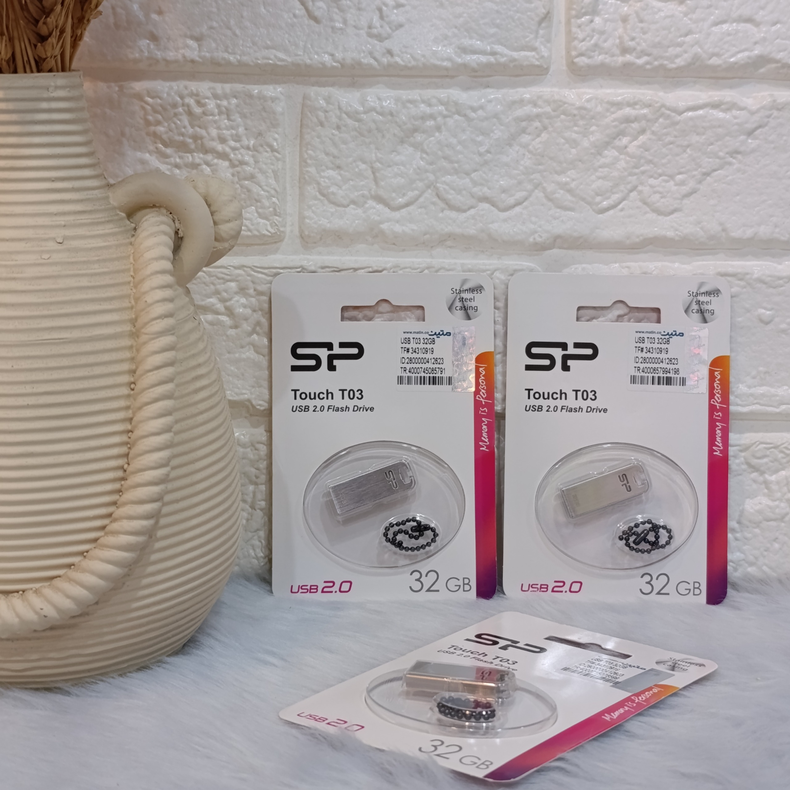 فلش مموری سیلیکون پاور مدل Touch T03  32 گیگابایت