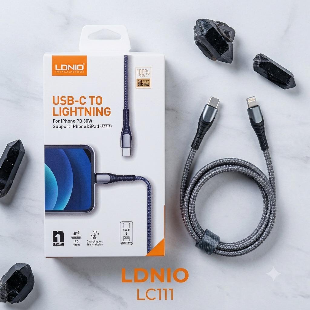کابل تبدیل USB-C به لایتنینگ مدل LC111 طول 1 متر