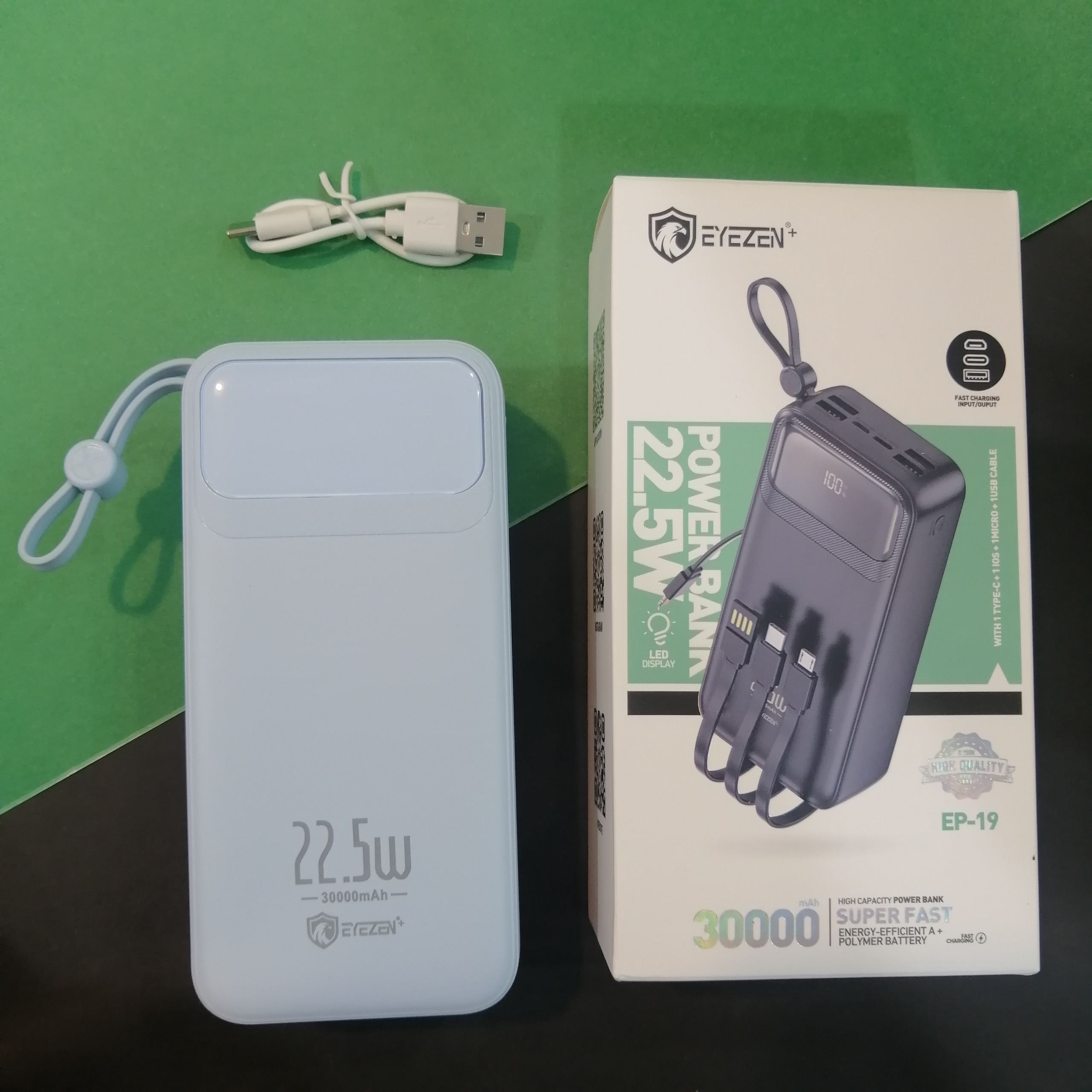 پاوربانک 30 هزار ایزن 22.5 وات مدل 19