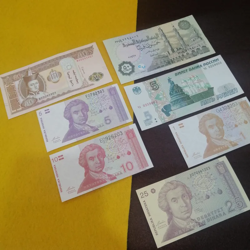 7 عدد اسکناس کلکسیونی کمیاب 5896