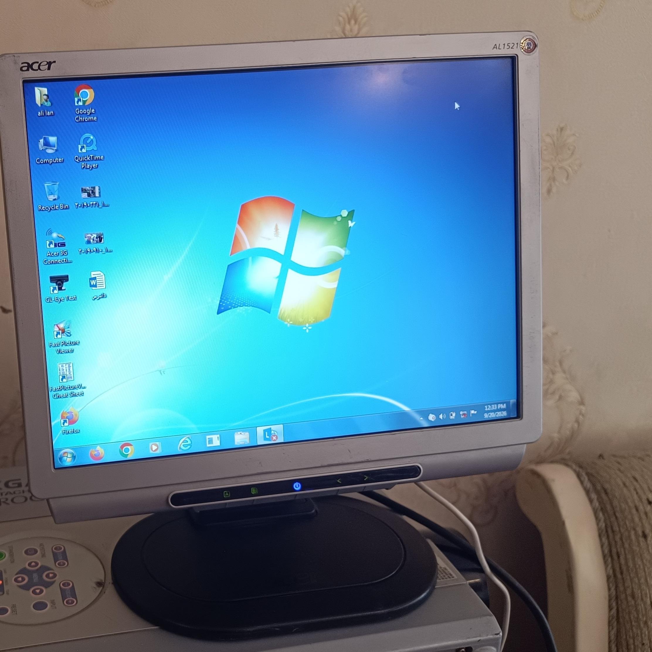 مانیتور ال سی دی 15 اینچ acer اسپیکردار