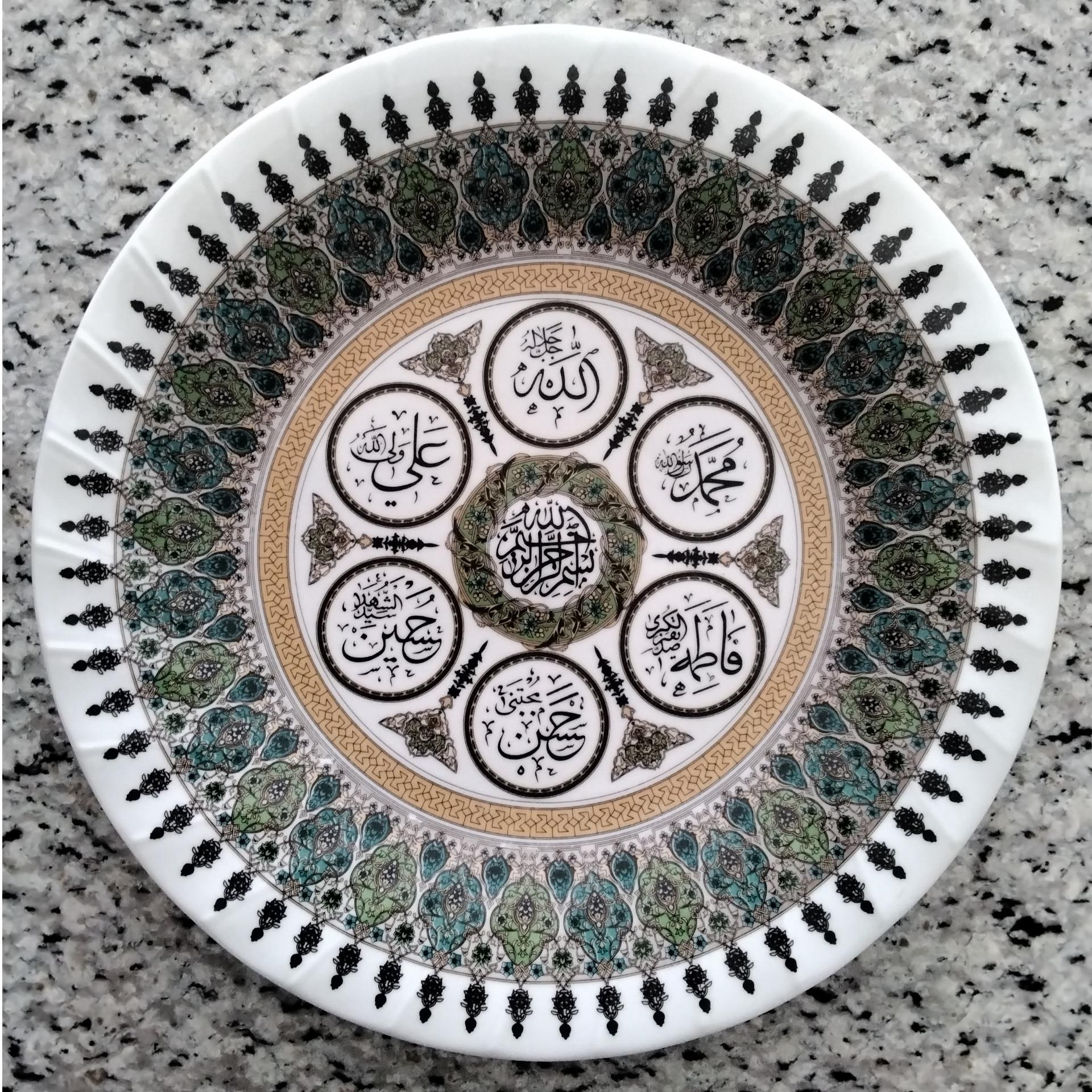 دیوار کوب چینی قدیمی آنتیک اسماء پنج تن
