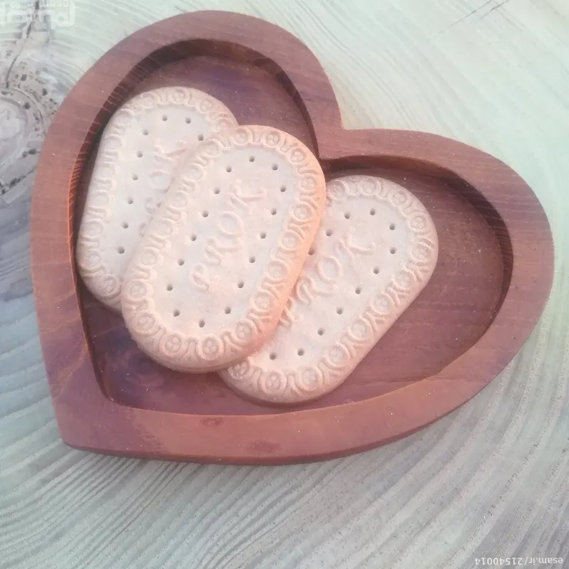 ظرف چوبی طرح قلب