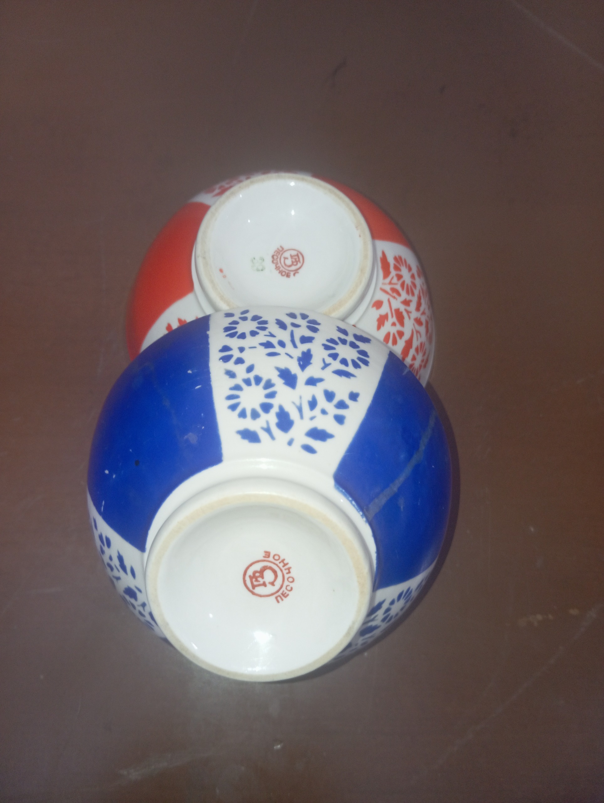 دو عدد کاسه روسی قدمت بالا قاجار وپهلوی