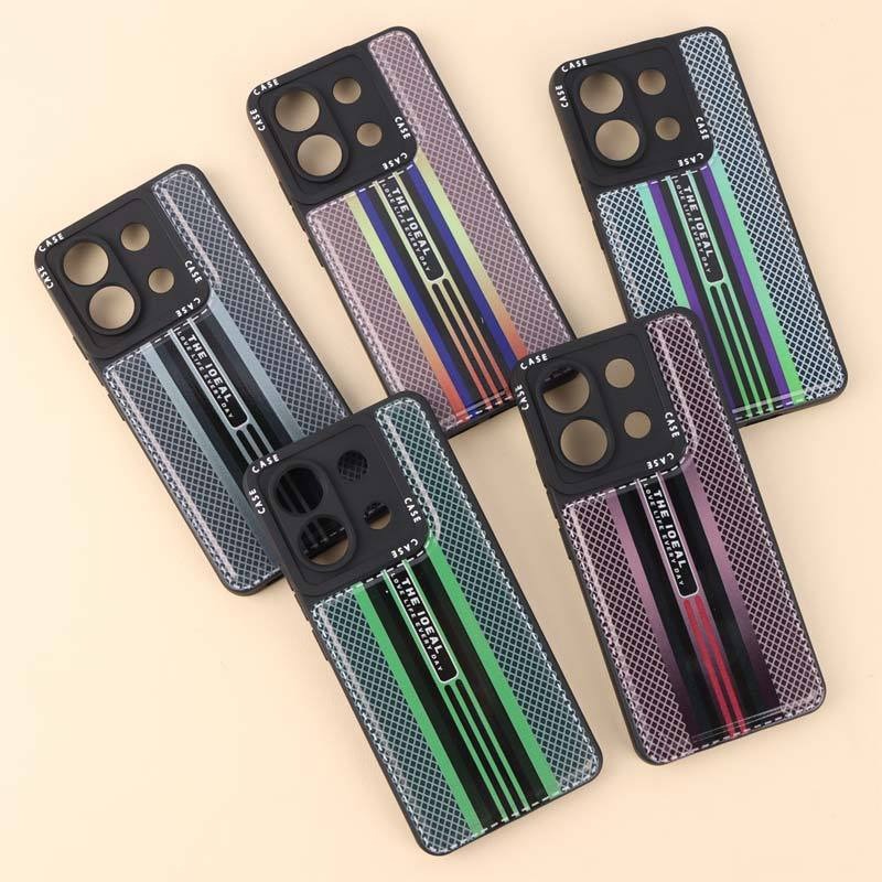 قاب ژله ای طرح آبی رنگ محافظ لنزدار Xiaomi Poco X6