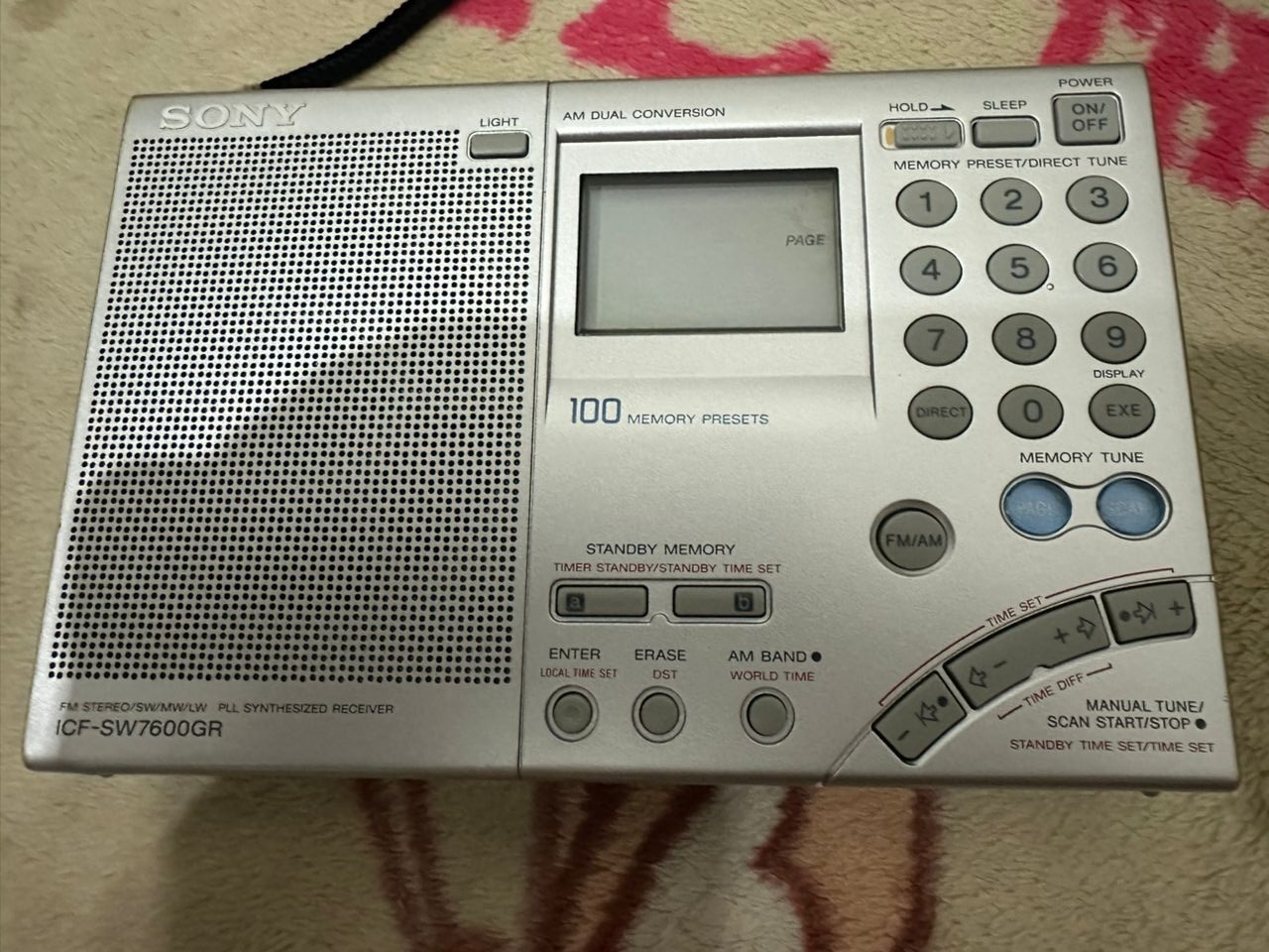 رادیو سونی 7600gr