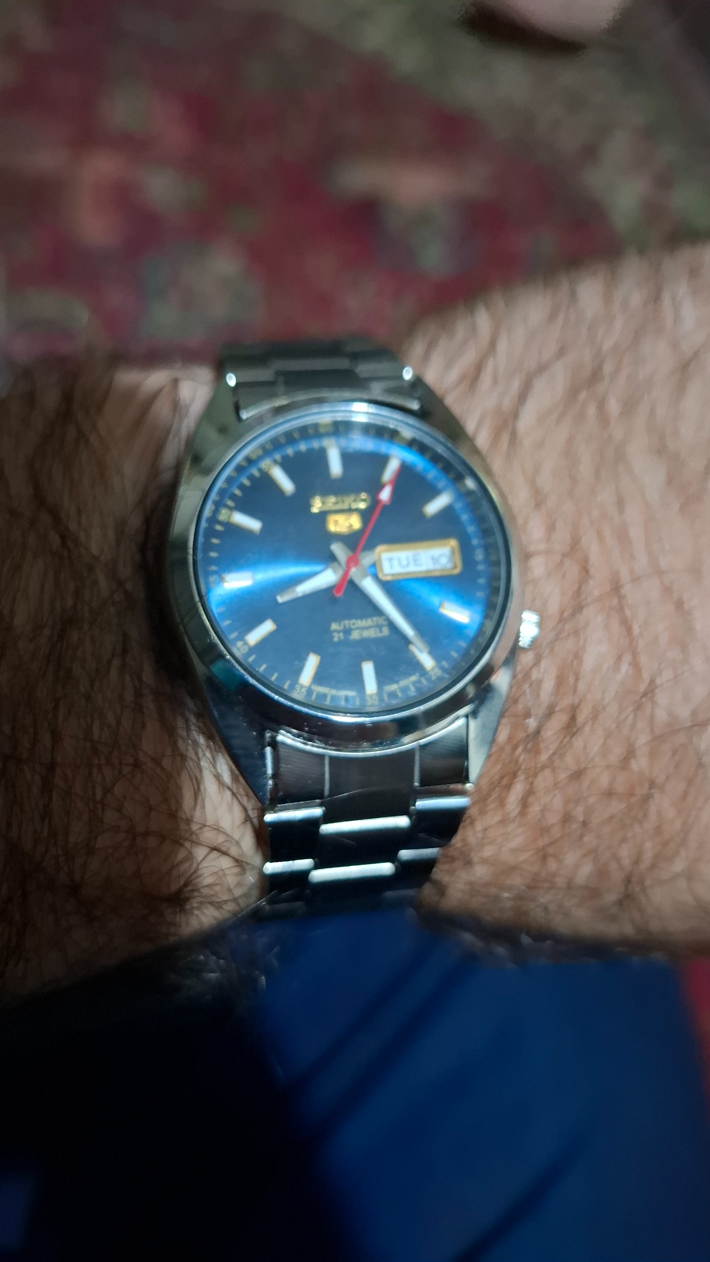 ساعت سیکو 5 طرح اتومات (باتری خور)