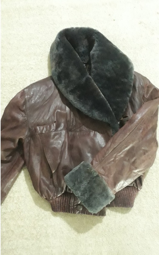 کاپشن چرم بوفالو خارجی اصل