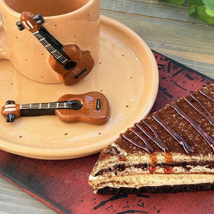 ست چای خوری دست ساز طرح گیتار