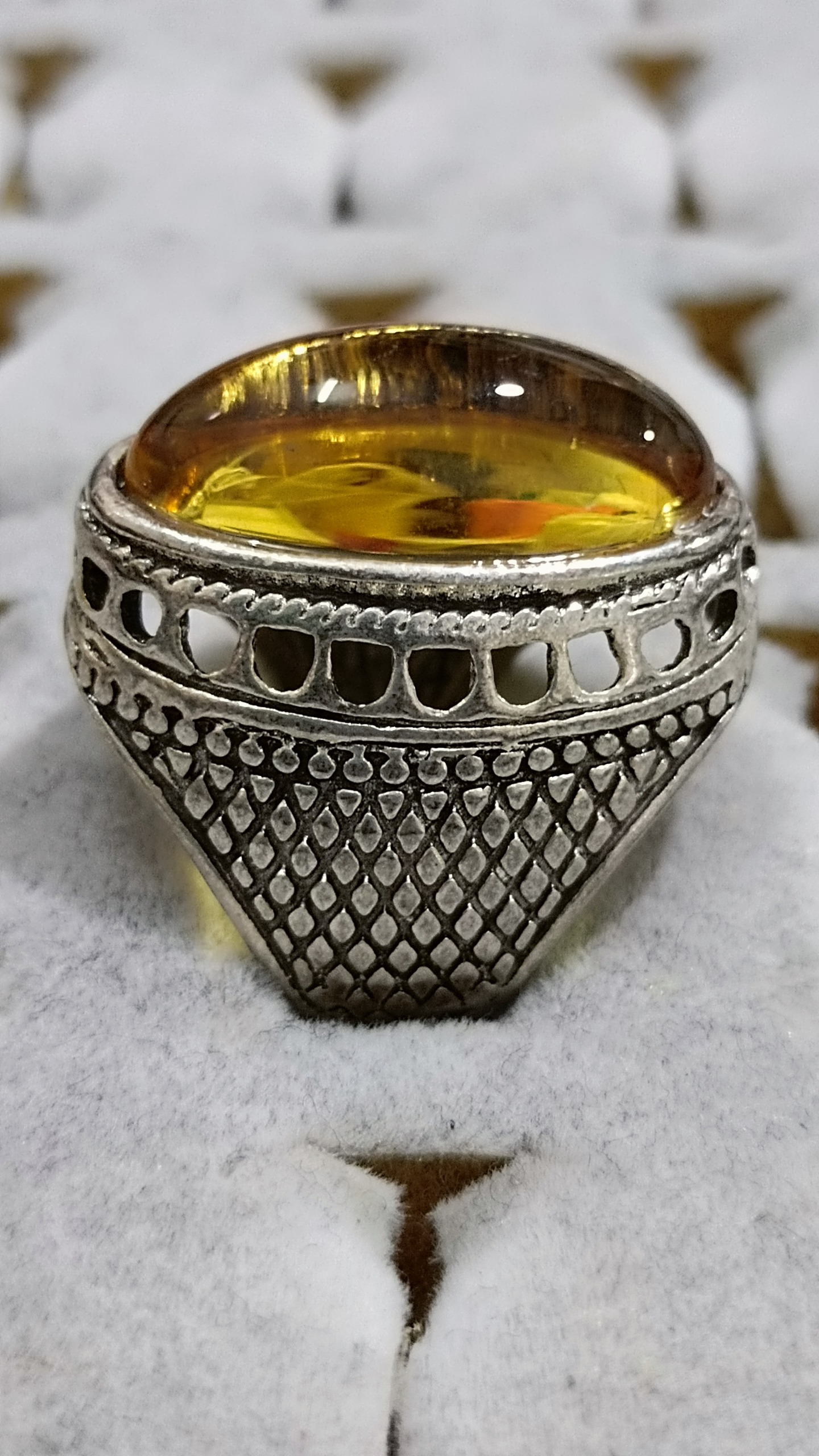 انگشتر وارداتی عسلی
