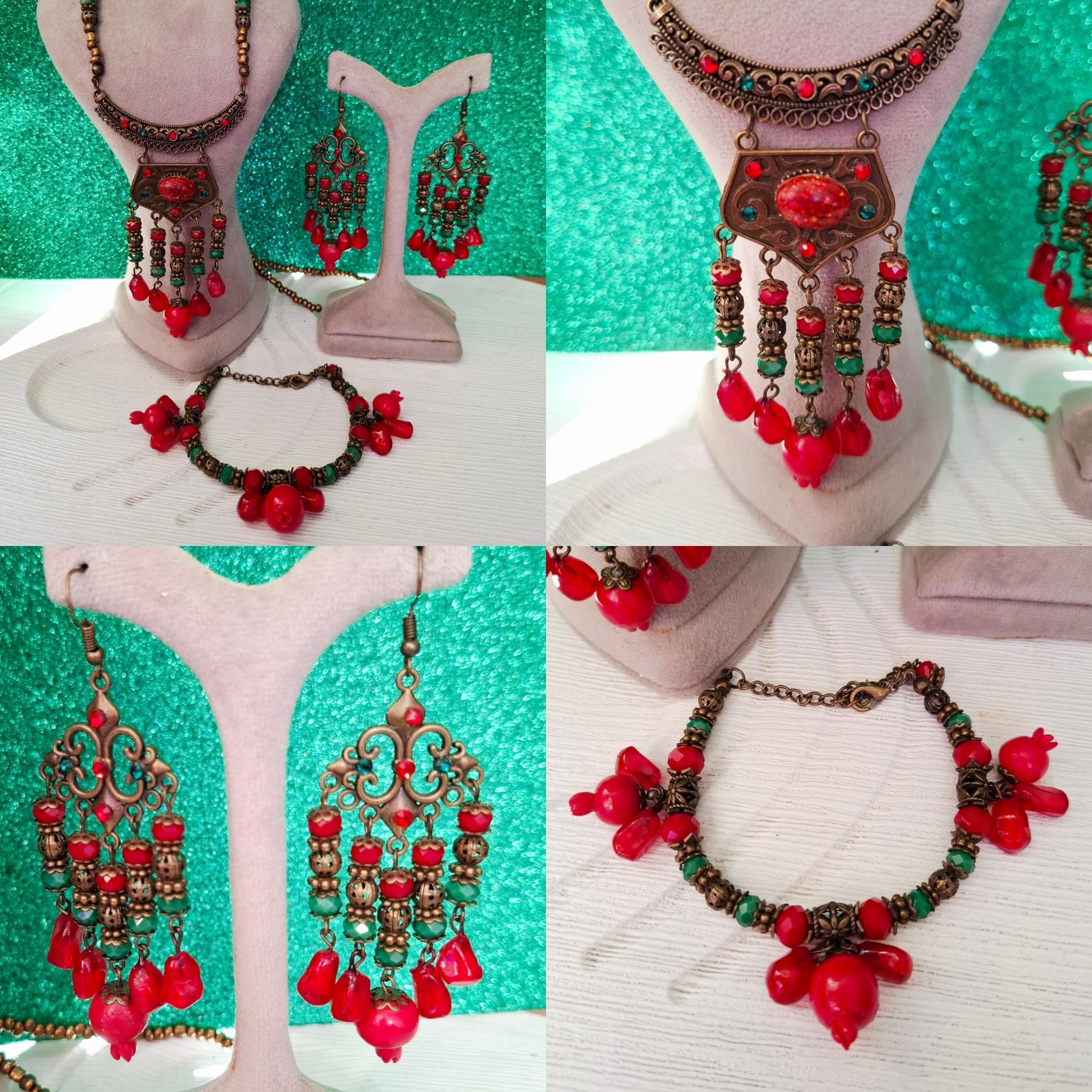 ست یلدایی دانه انار و انار