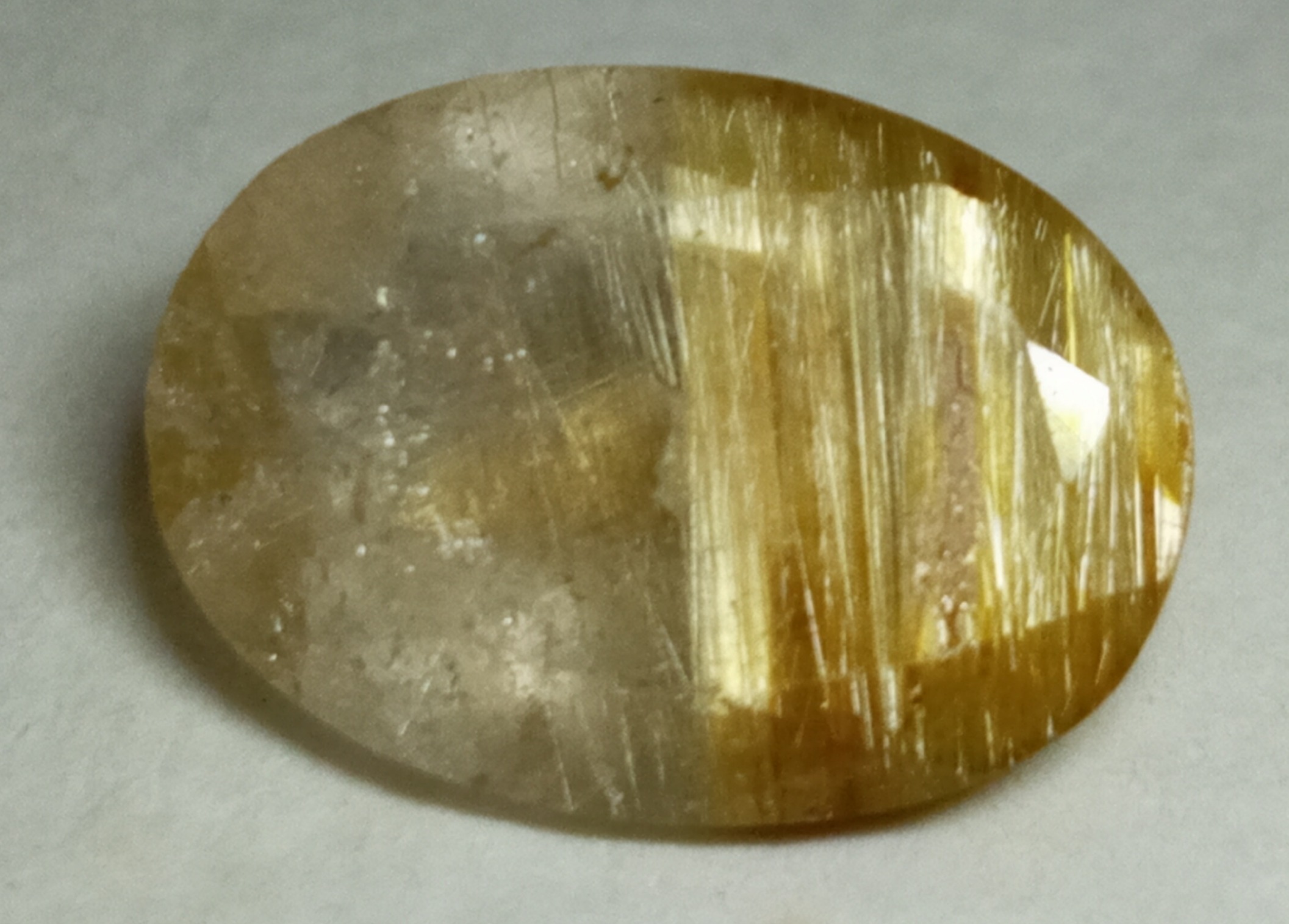 نگین انگشتری سنگ روتایل کوارتز