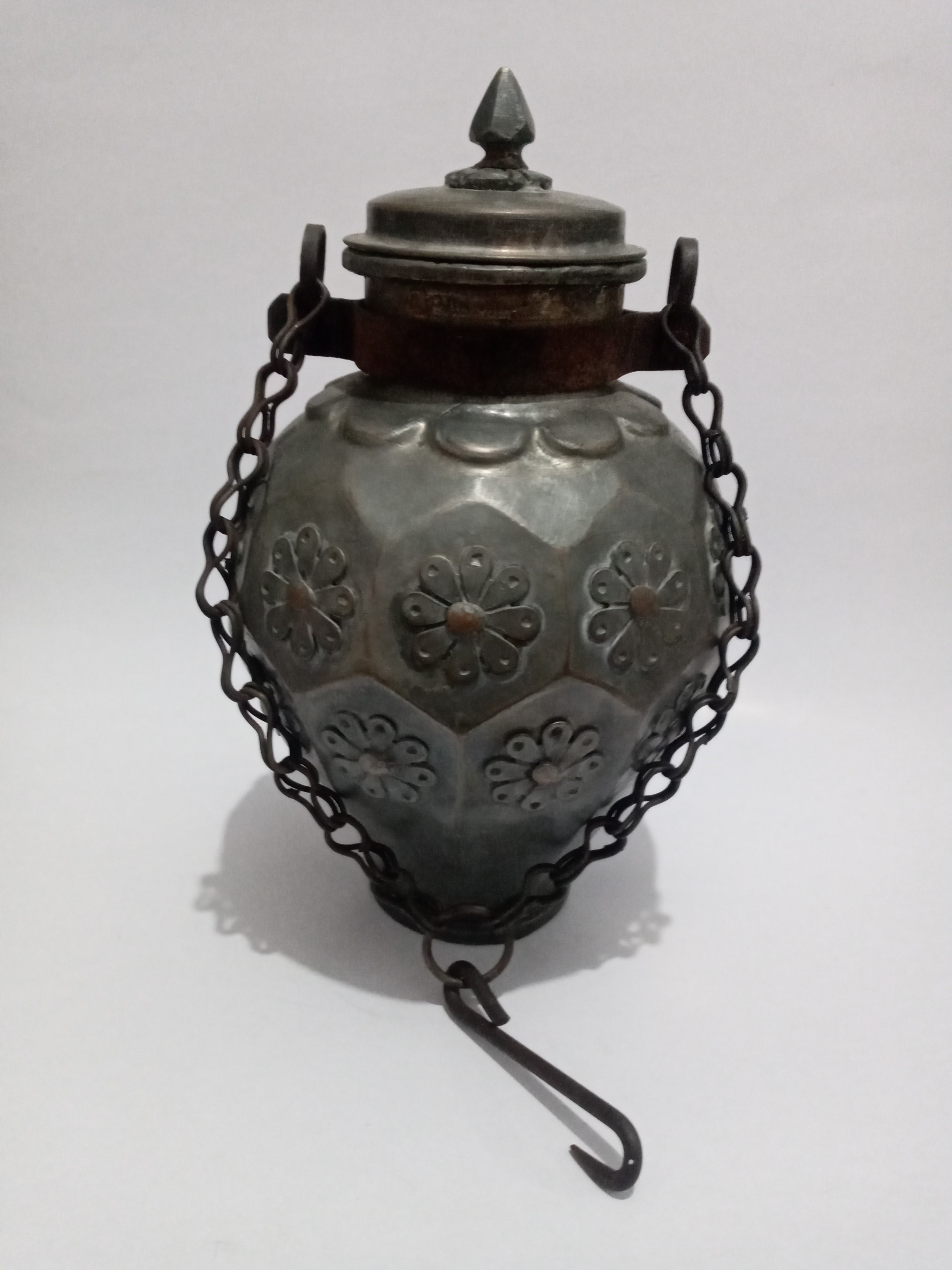 روغن دان مسی قدیمی بسیار زیبا