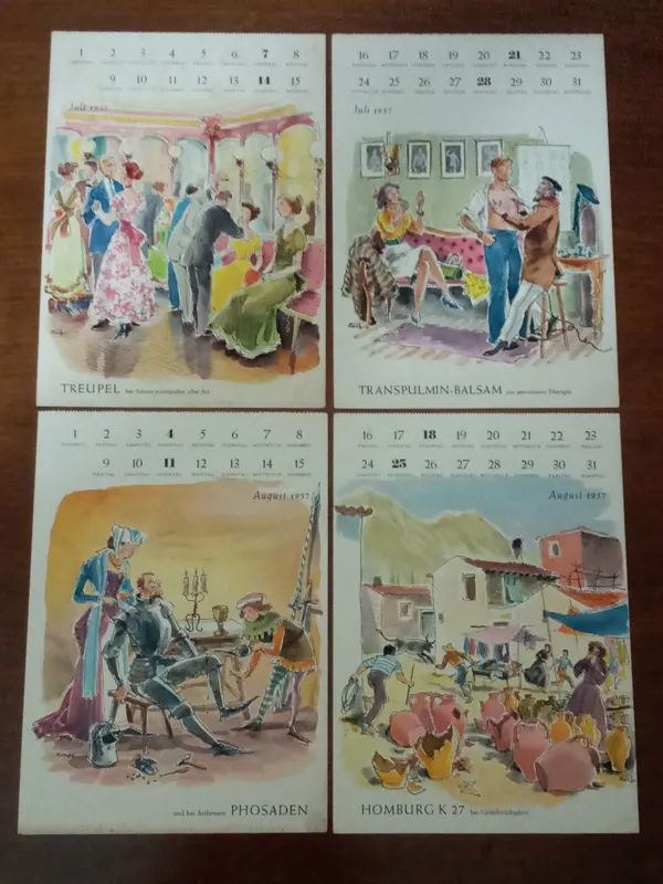 کارت پستالهای قدیمی کُمیک، آلمان(بُرش نخورده)