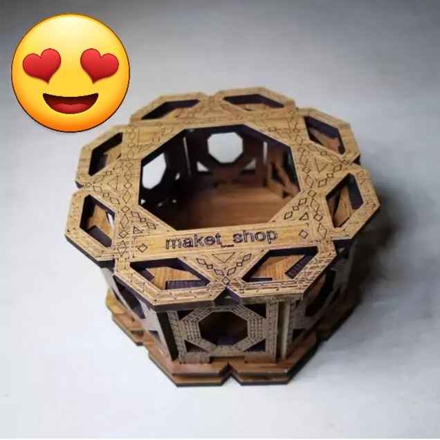 جعبه انگشتر جنس چوبی