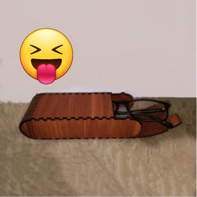 جعبه چوبی عینک