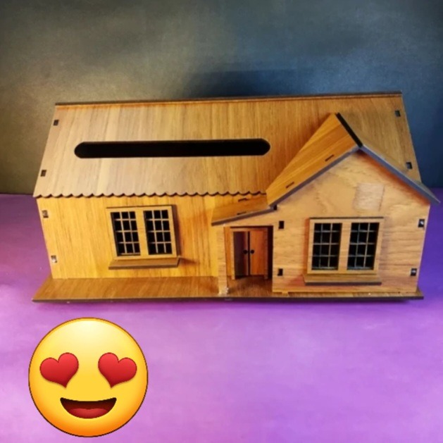 جا دستمال کاغذی طرح خانه