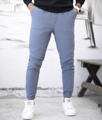 شلوار جاگر ابی اسمانی مناسب سایز L تا2x