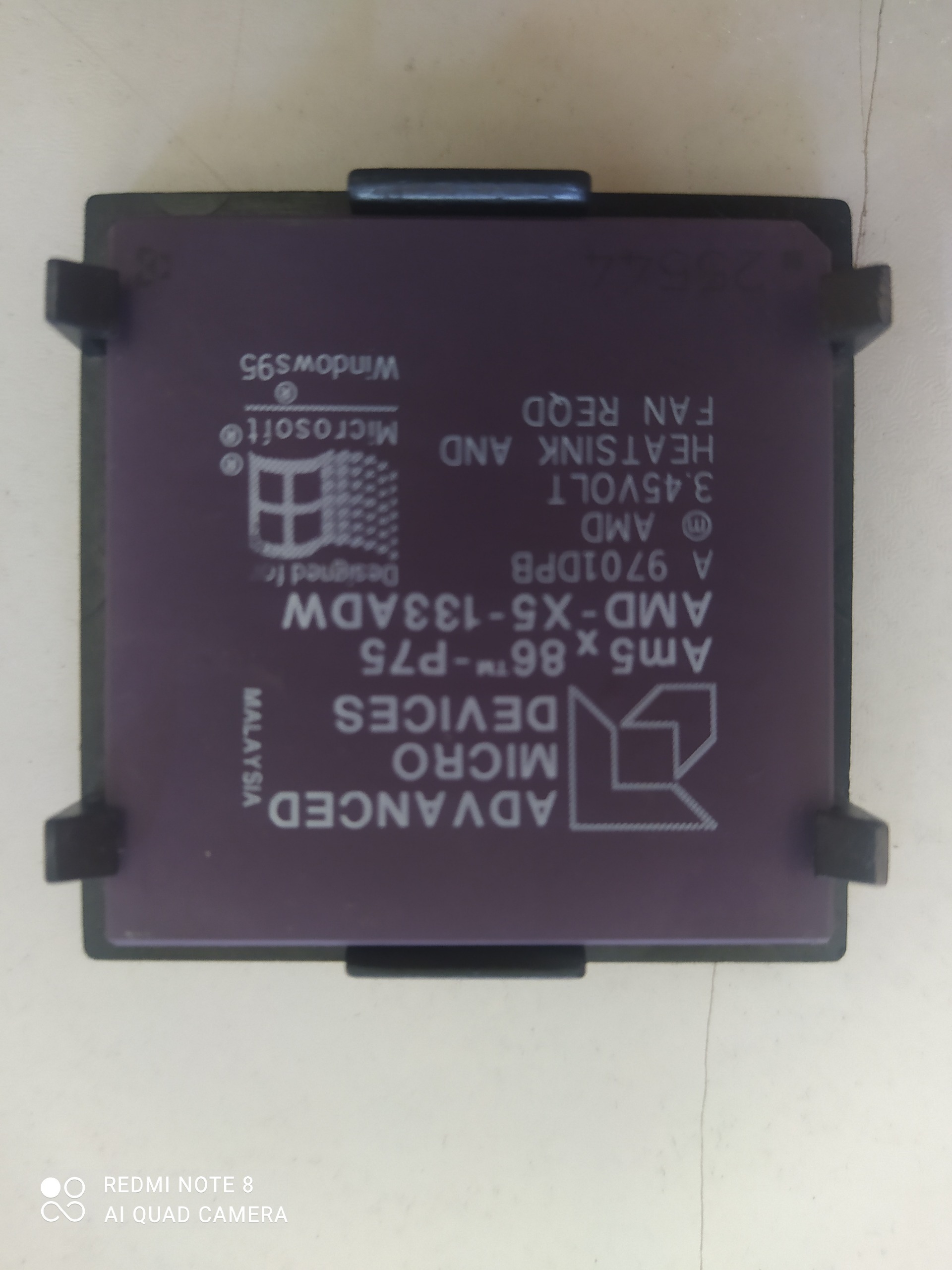 Cpuسی پی یو قدیمی اورژینال سالم amd x5