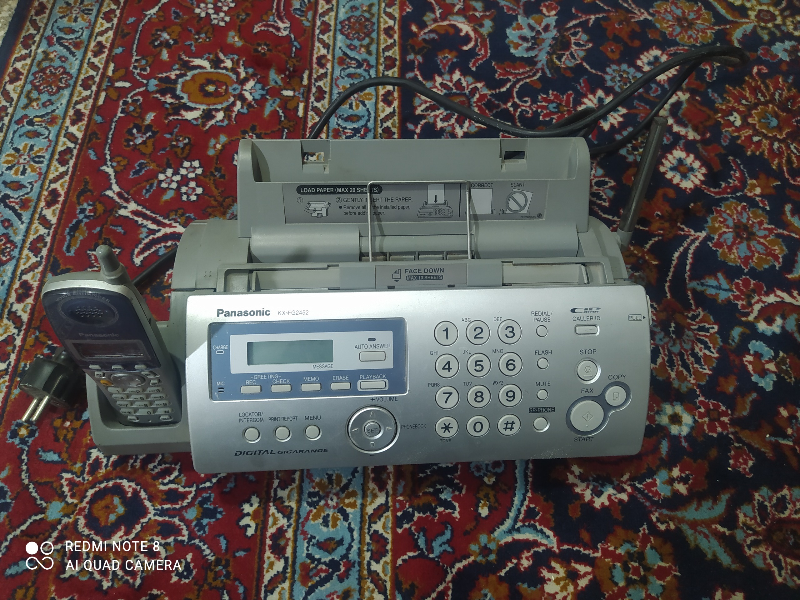 فکس و تلفن رومیزی پاناسونیک اصل