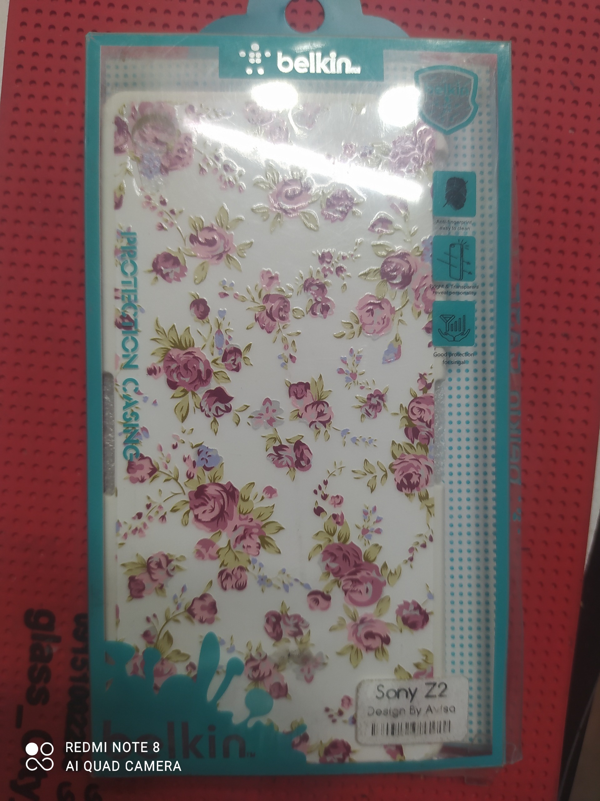 گارد طرح دار سونی z2 برند belkin