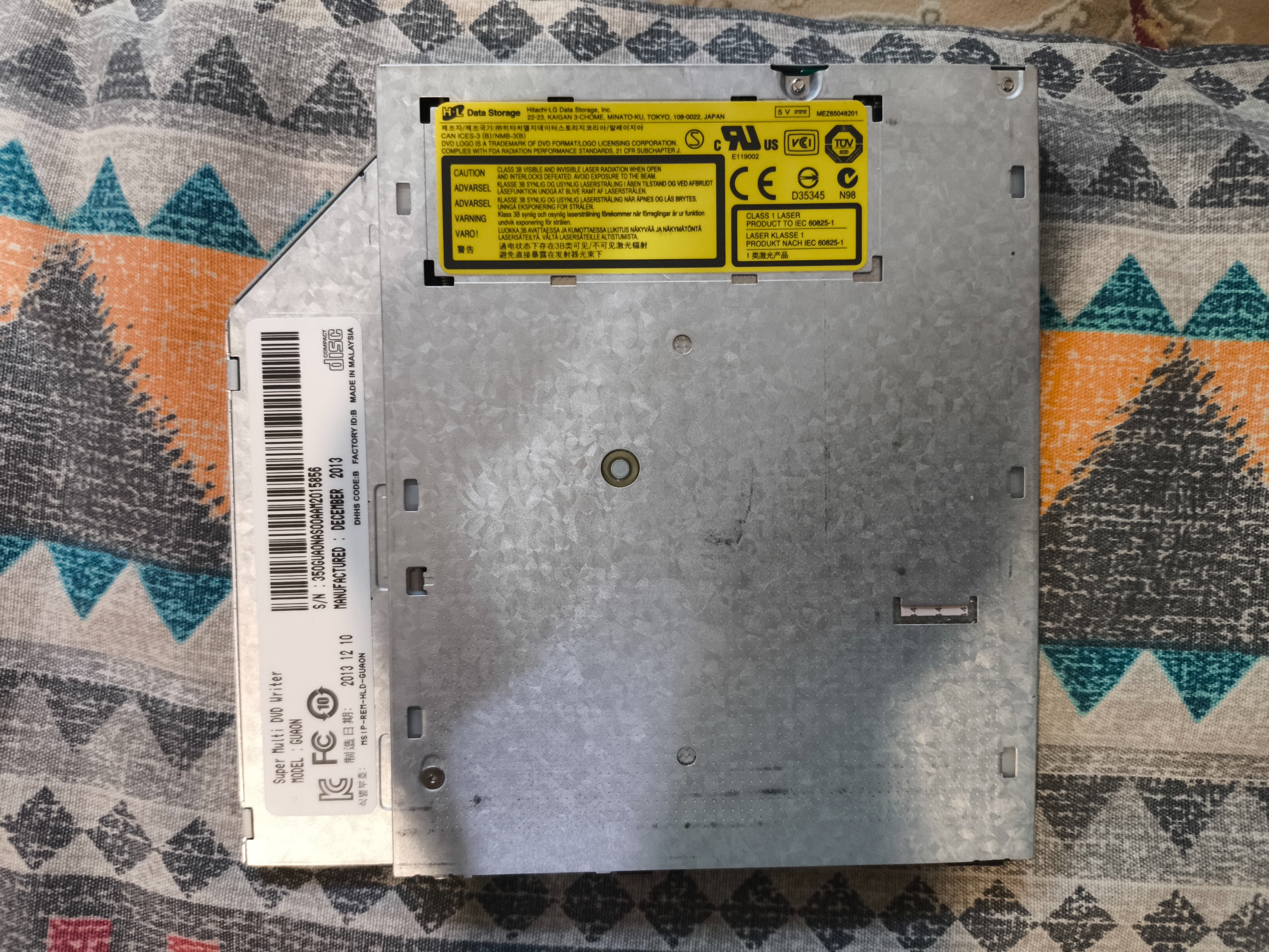 درایو DVD رایتر لپ تاپ Hitachi-LG GU90N سالم