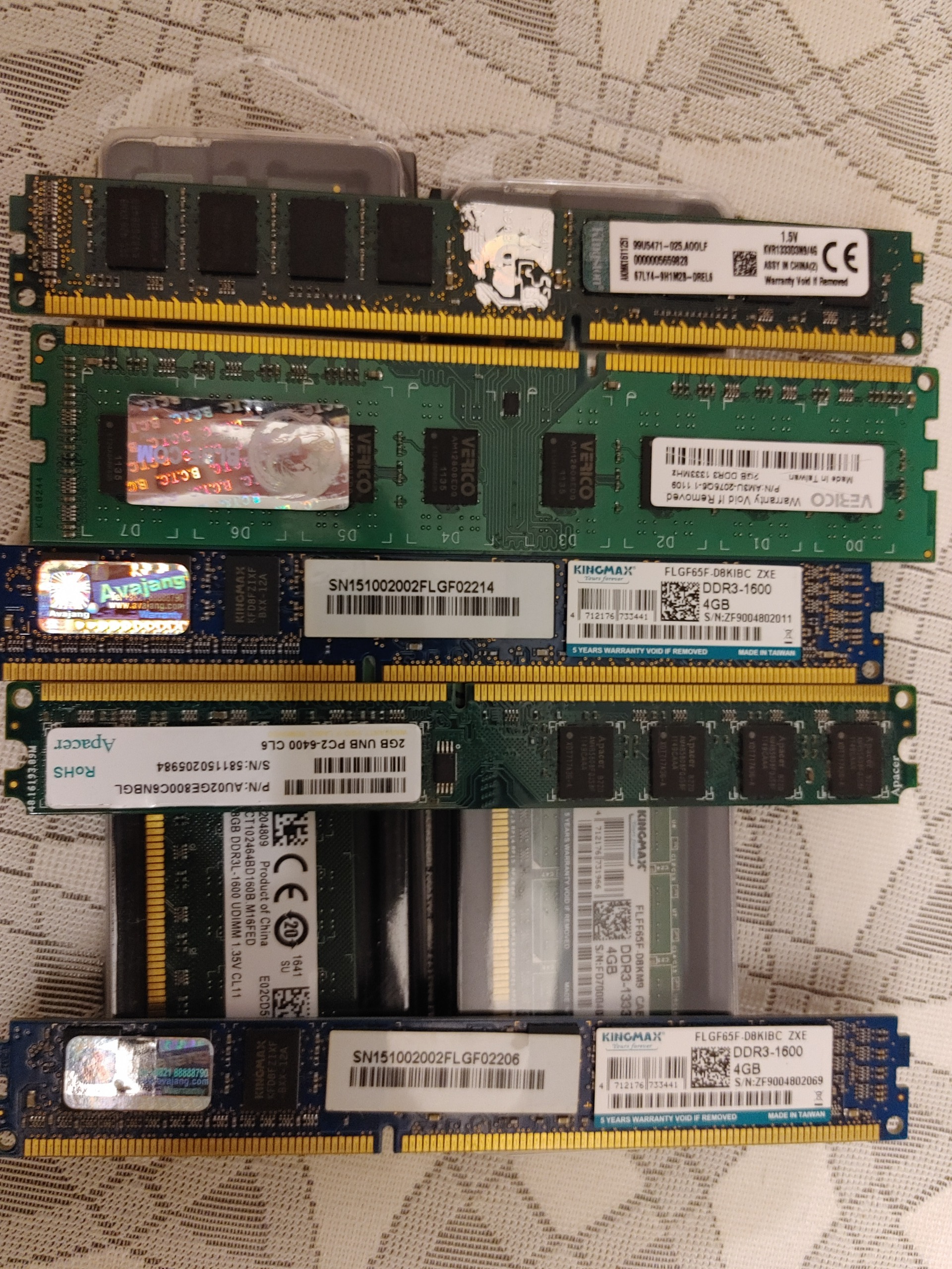 تعدادی رم ddr3