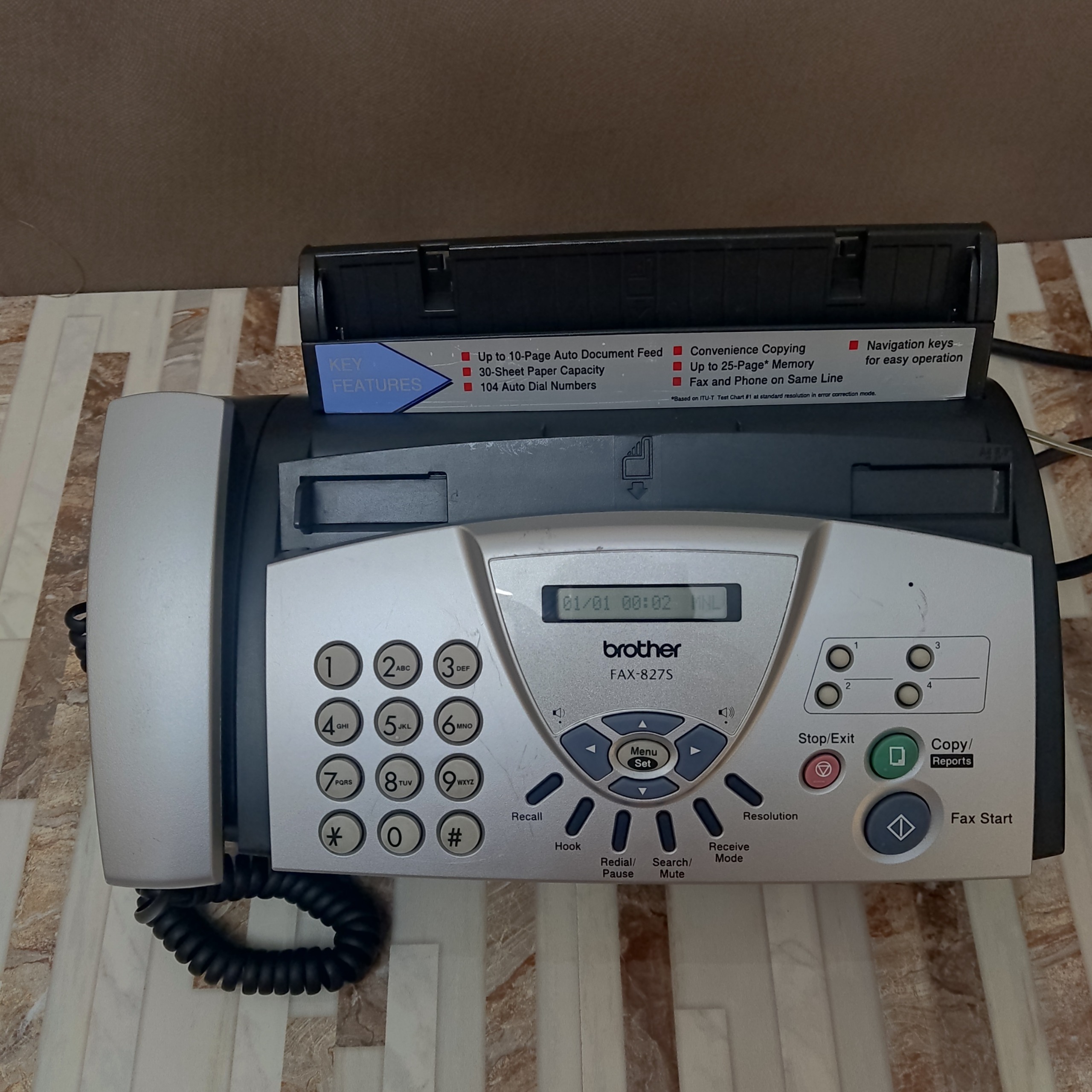 فکس برادر مدل Fax-8275 با قابلیت کپی