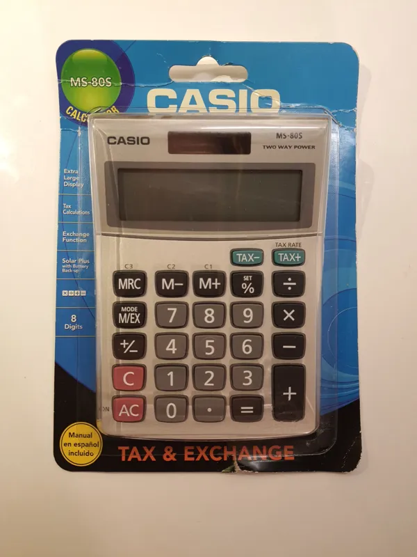 ماشین حساب Casio MS-80S ژاپن