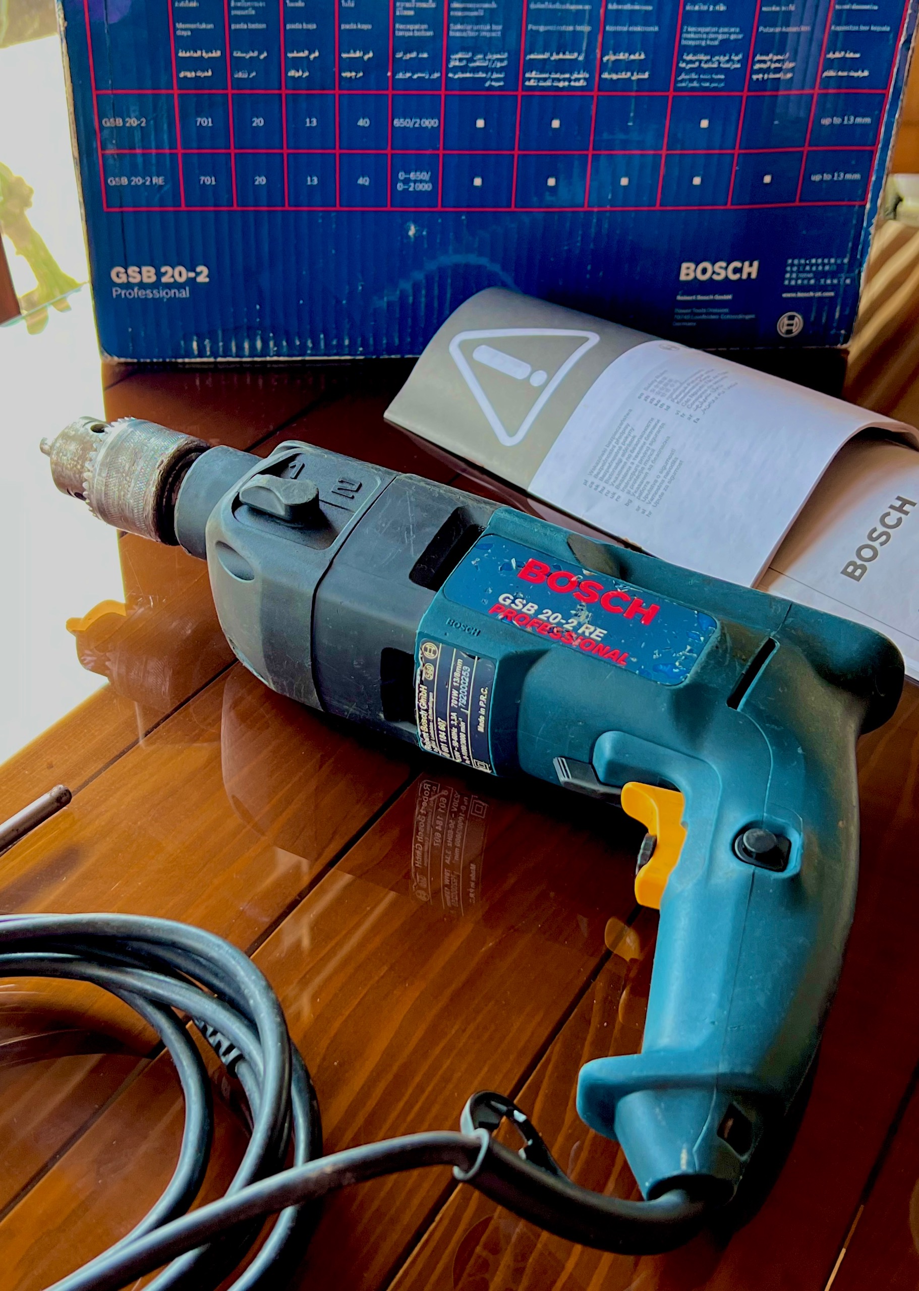 دریل چکشی گیربکسی بوش مدل GSB 20-2 RE