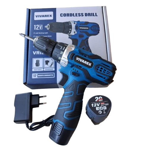 دریل شارژی دو باتری ویوارکس ضمانت دار ارسال رایگان