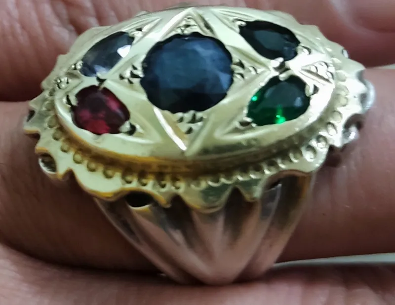 انگشتر چند نگین دست ساز