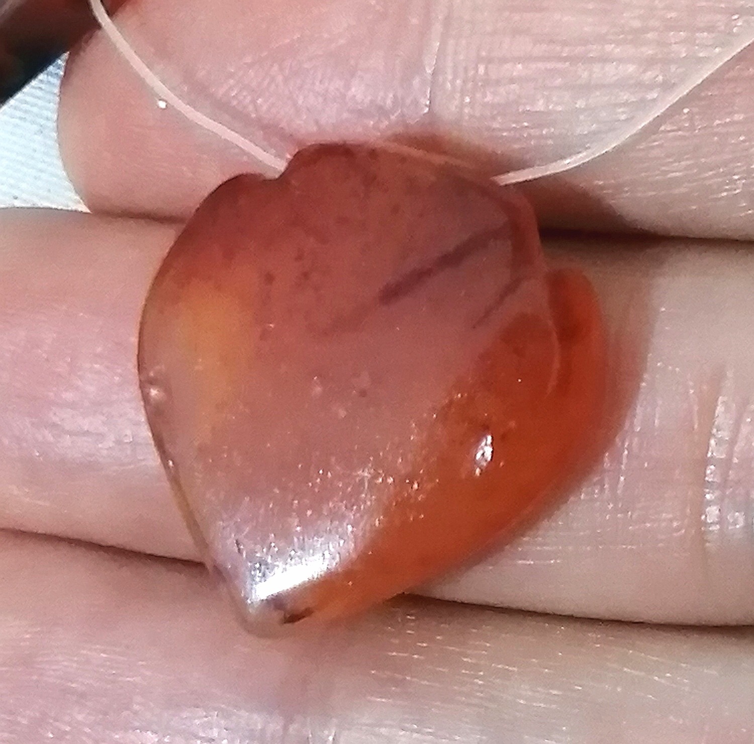 مهره عقیق کهنه خوش تراش