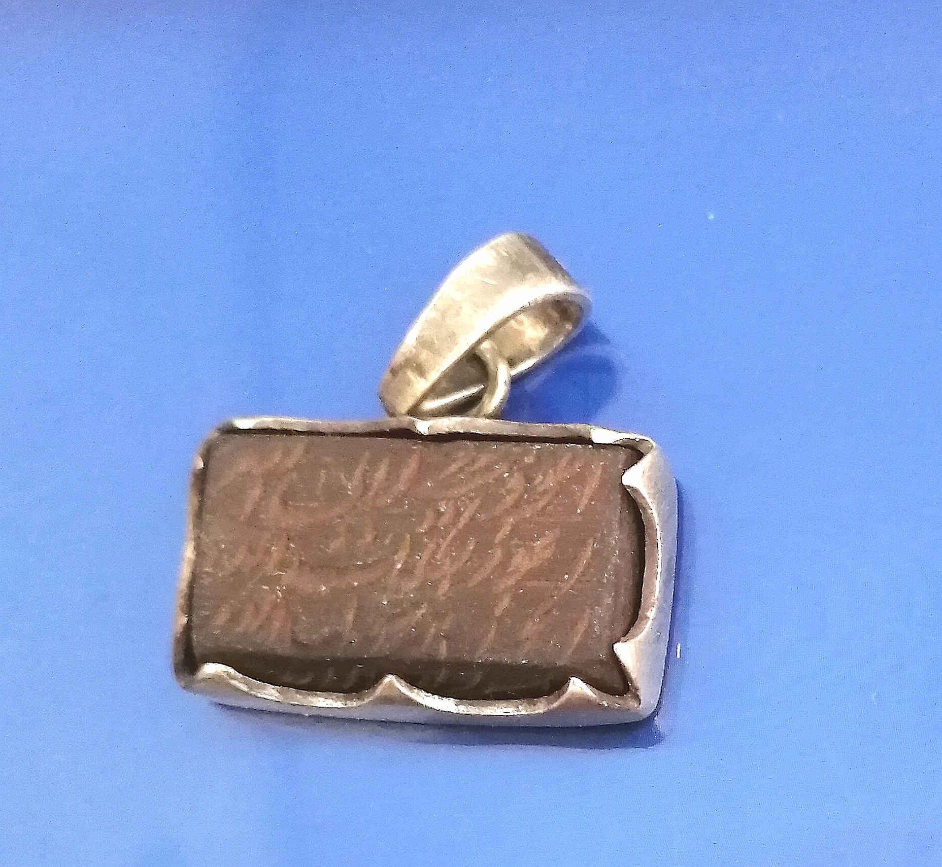 اویط گردنبند نقره قدیمی خطی