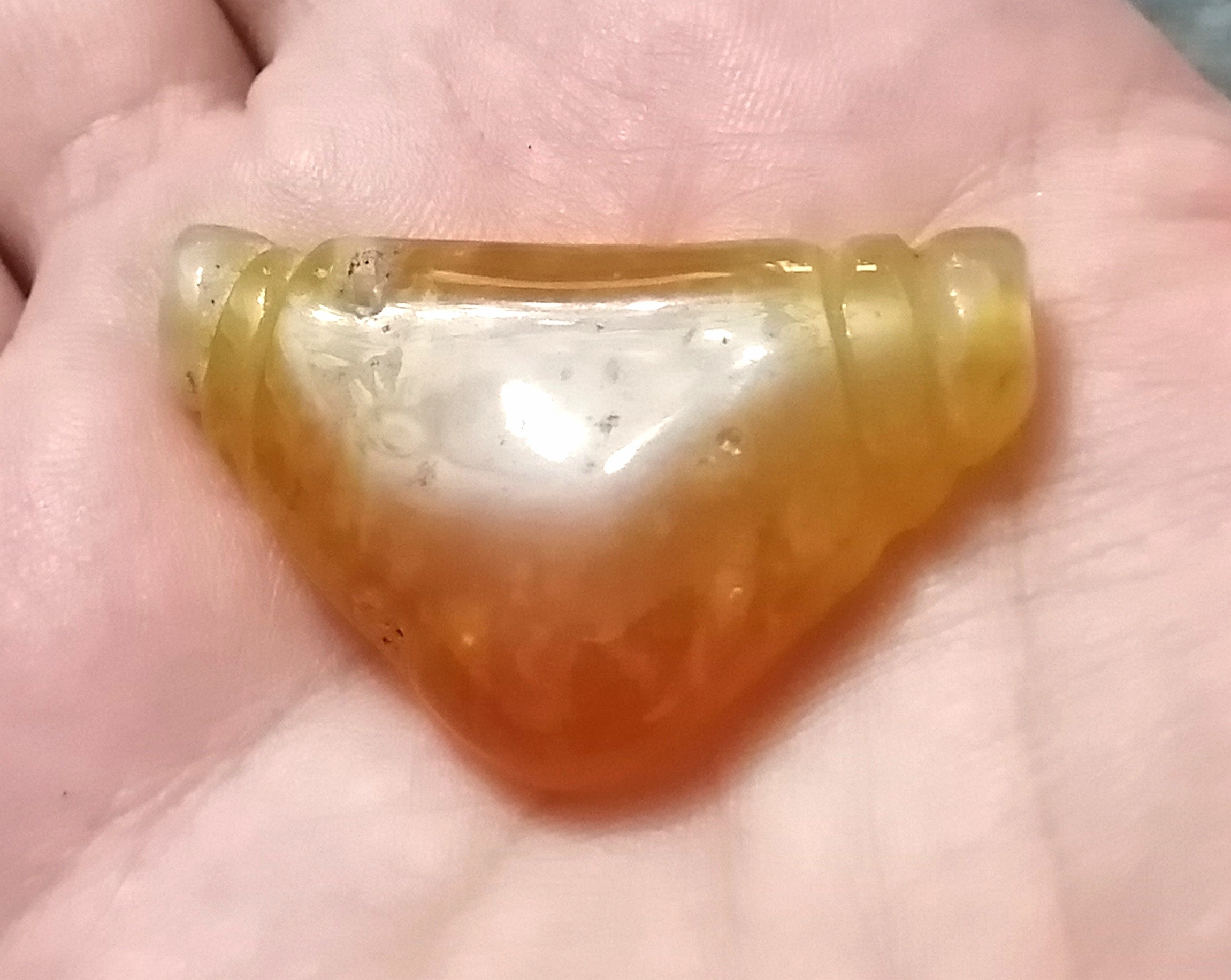 مهره عقیق درشت باستانی
