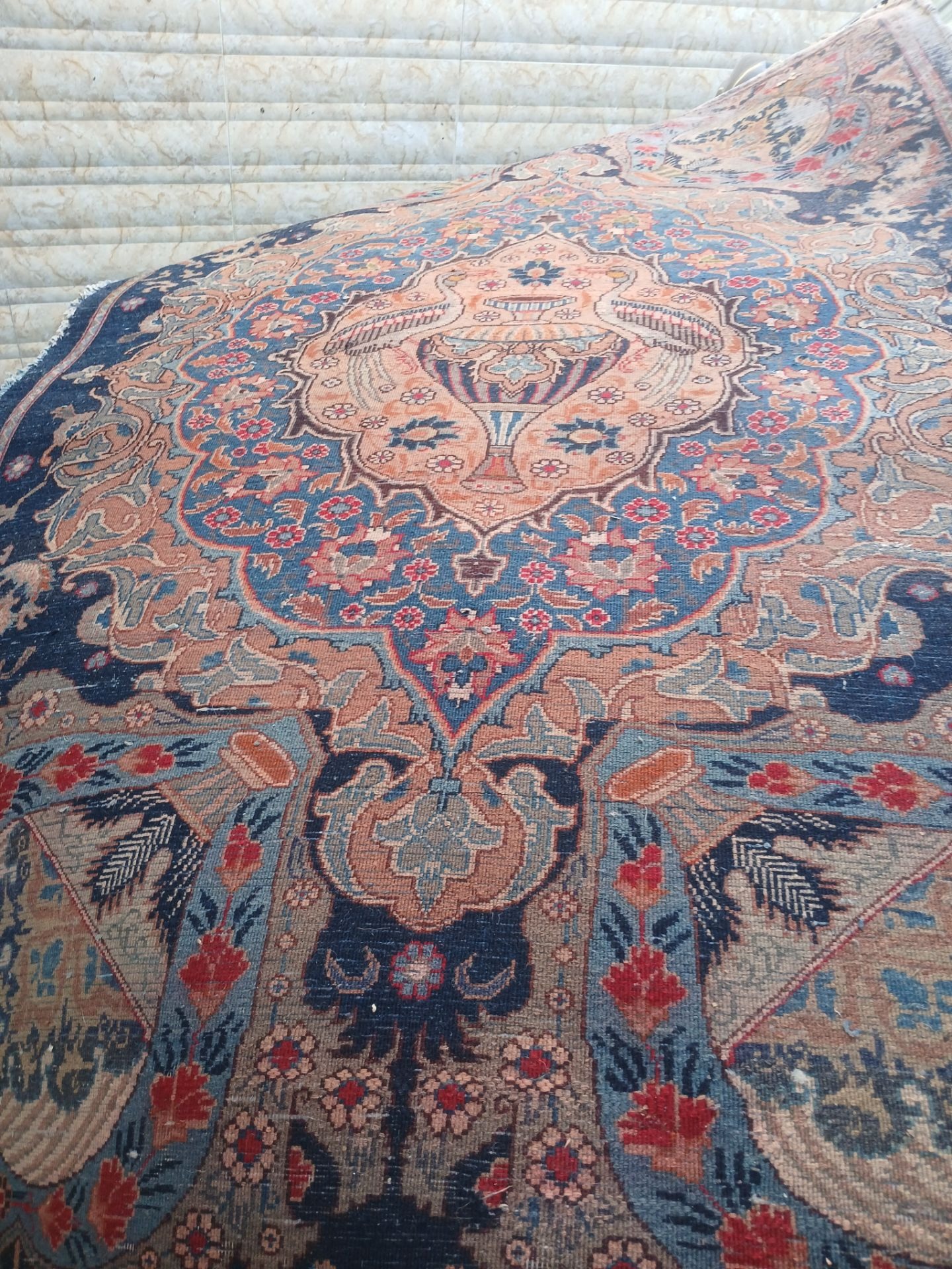 قالیچه عتیقه نیشابوری قدمت بالای 50سال