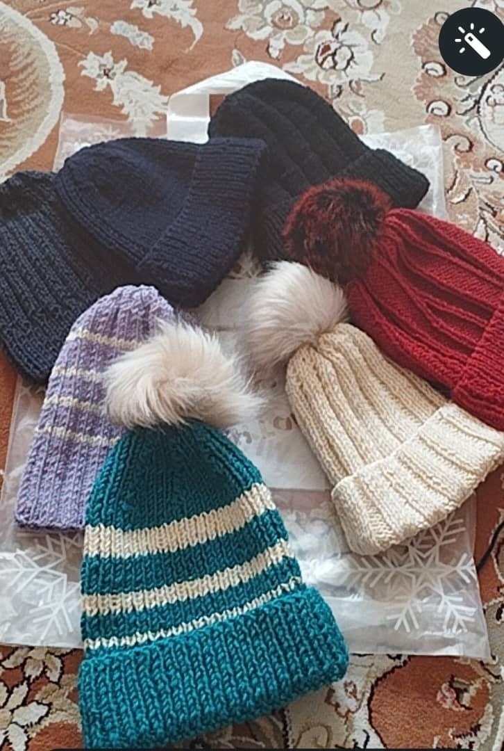 کلاه زنانه و مردانه دست باف