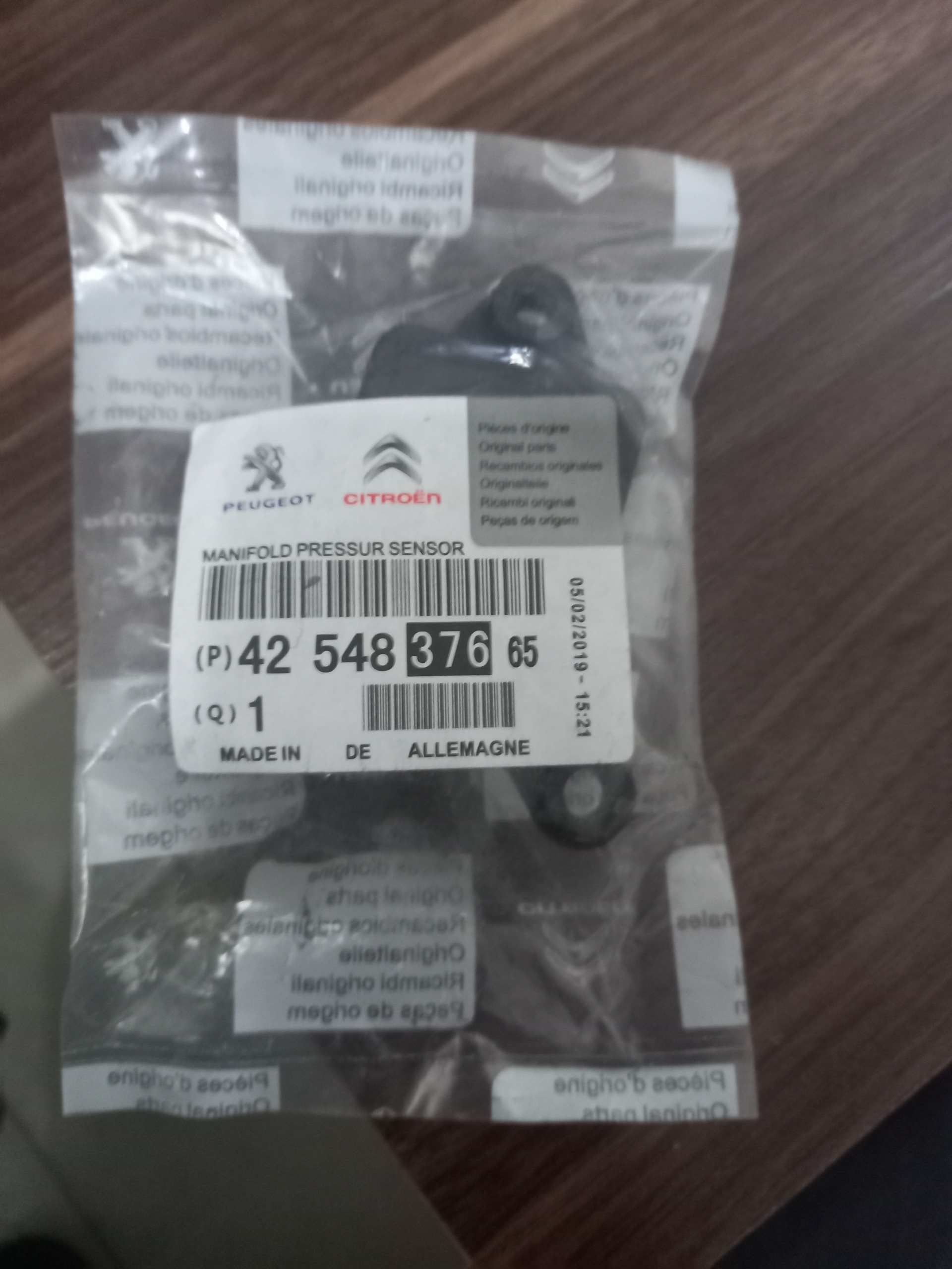 مپ سنسور خرگوشی پژو 405 بوش اورجینال