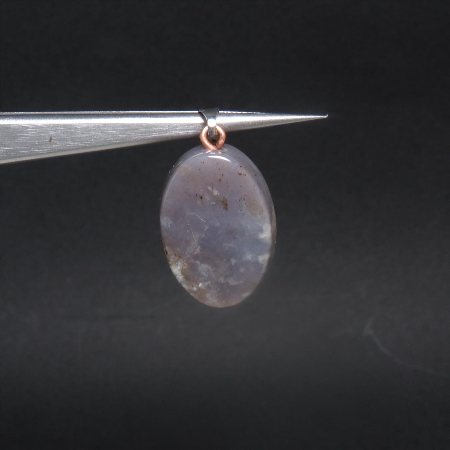 گردنبند عقیق منظره معدنی و طبیعی بدون بهسازی