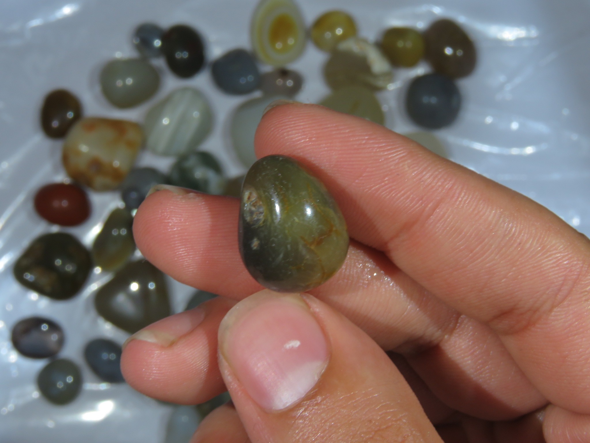 عقیق لکه دار اصل