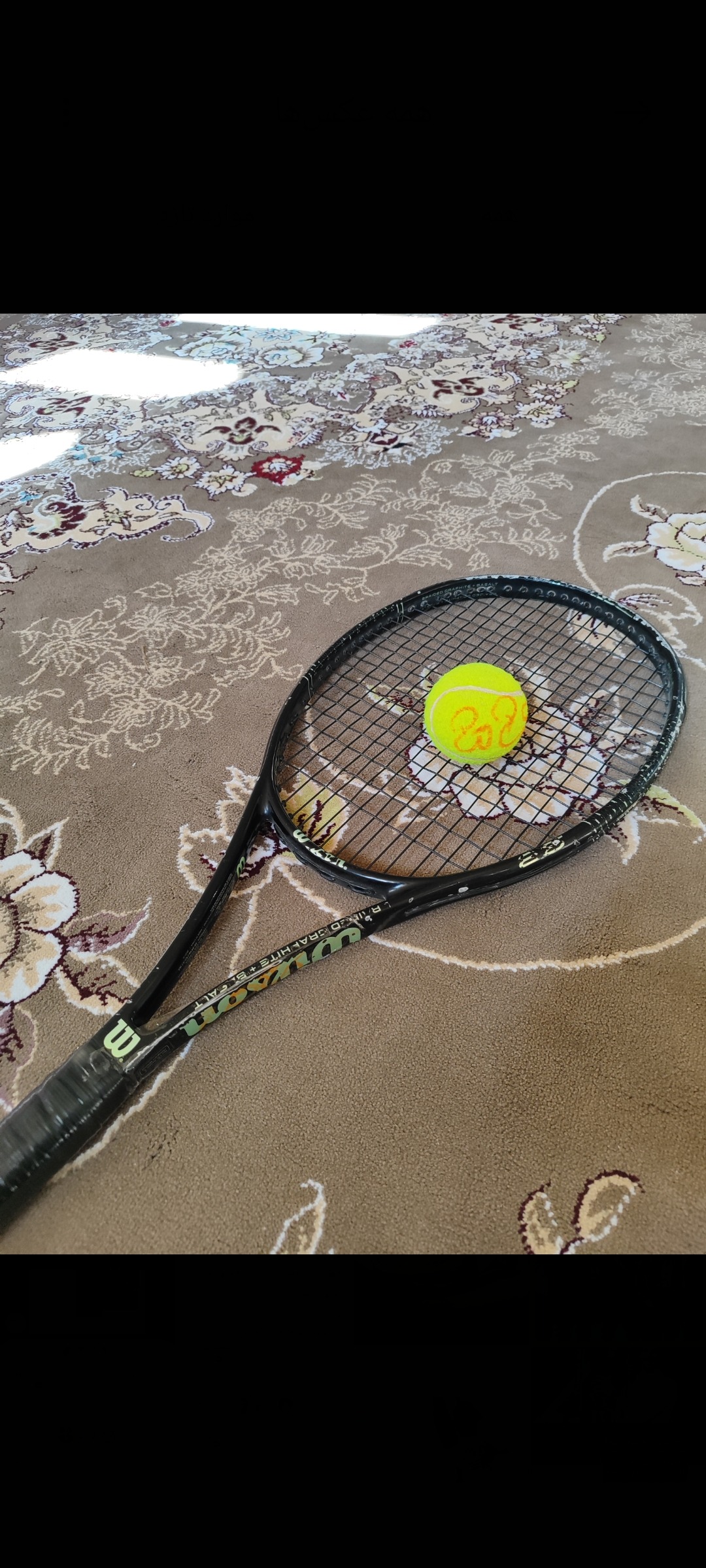 راکت امضا شده توسط فدرر