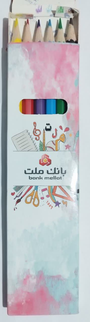 مدادرنگی تبلیغاتی بانک ملت 6رنگ