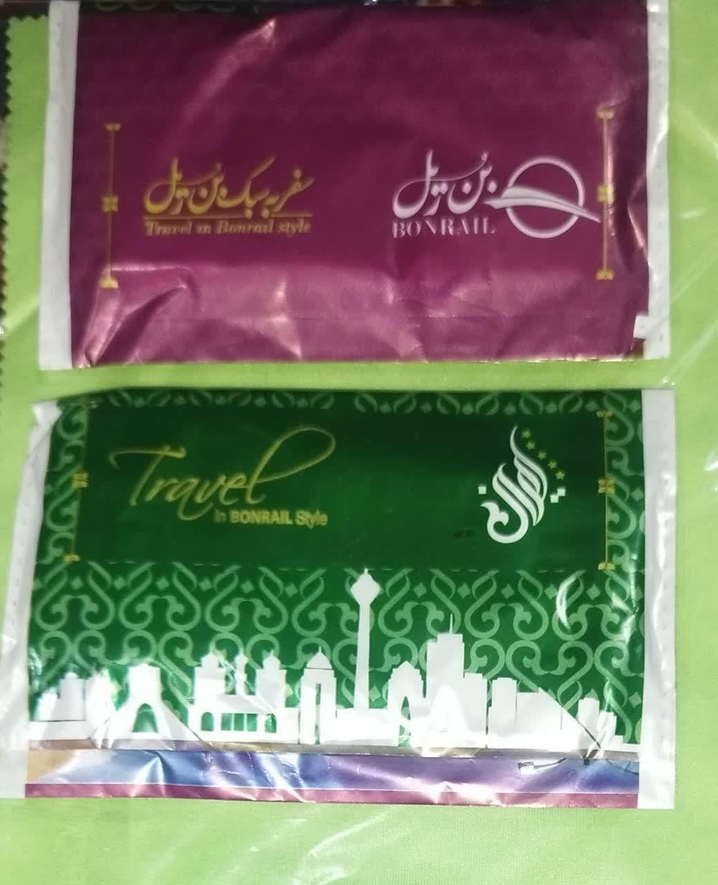 یک عدددستمال کاغذی جیبی شرکت بن ریل تبلیغاتی