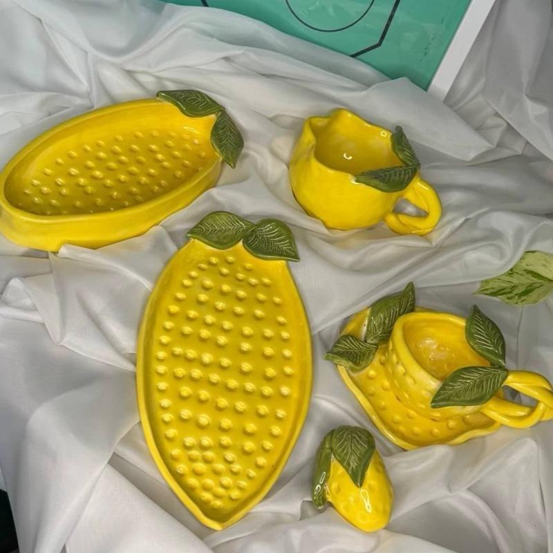 صبحانه خوری سرامیکی لیمویی