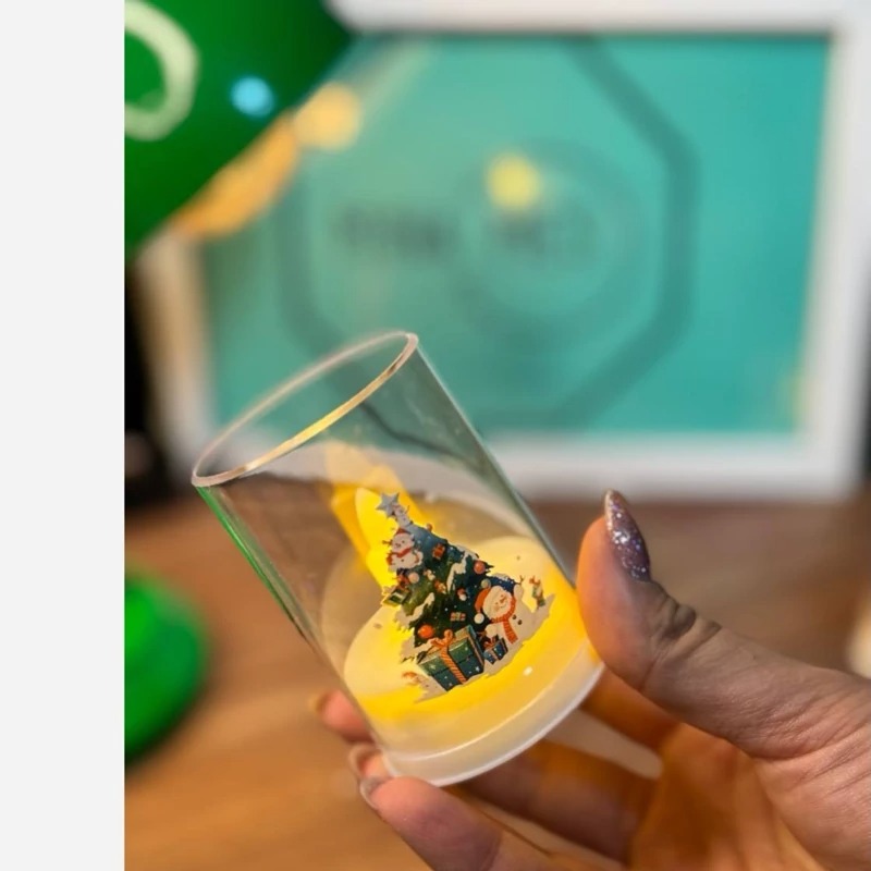 شمع باتری خور زمستونی کریسمسی