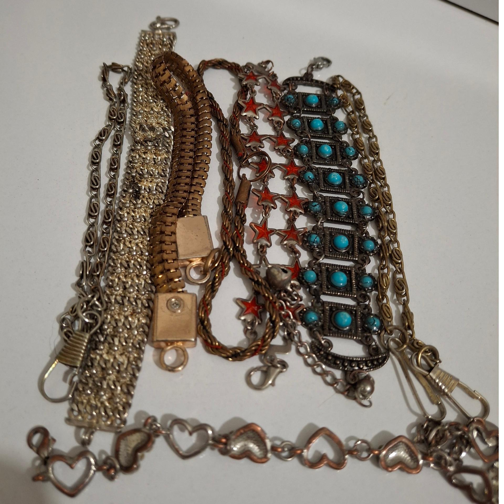 8 عدد دستبند فلزی قدیمی