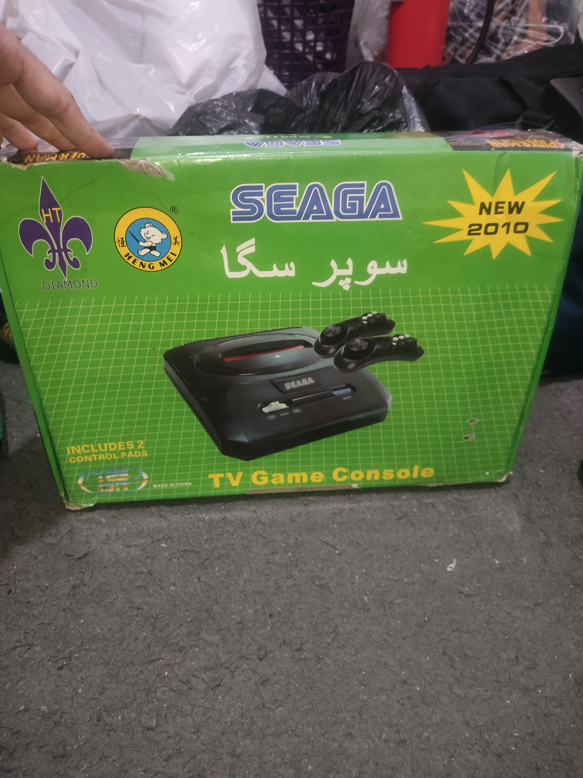 سگا مگا درایو  حافظه دار با جعبه و وسایل