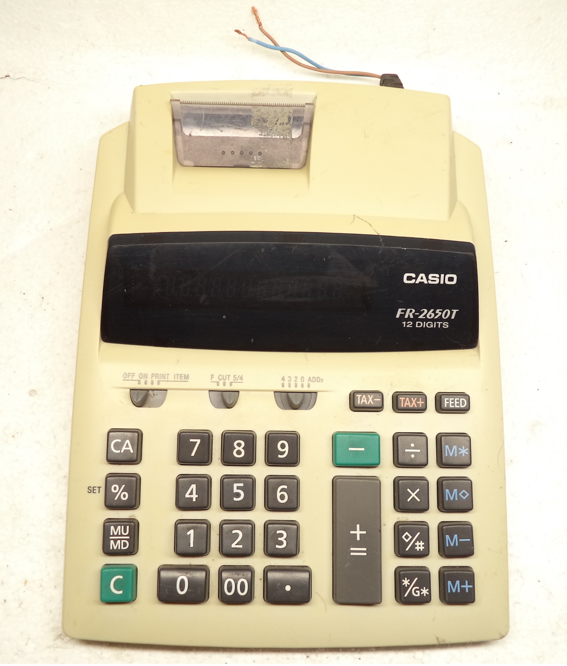 ماشین حساب کاسیو fr-2650t توضیح
