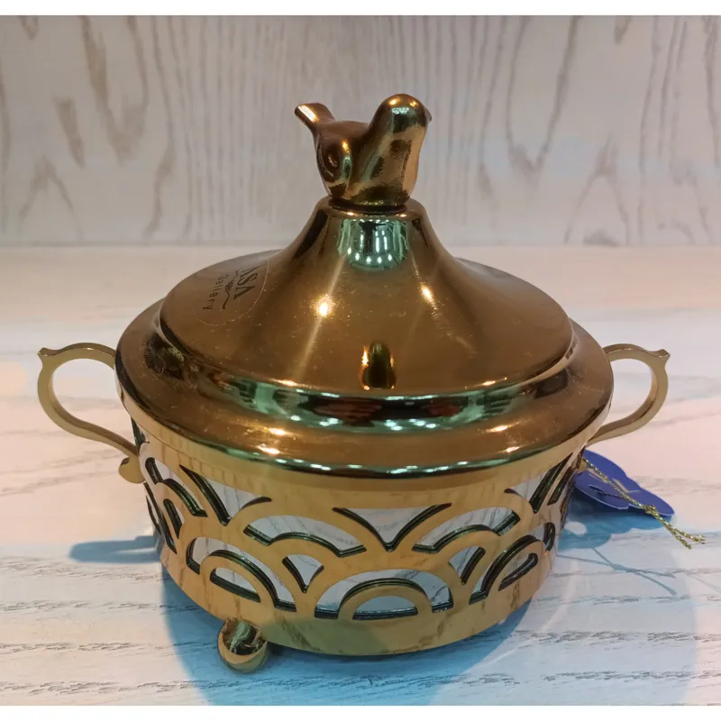 قندان فلزی طرح پرده ای بزرگ