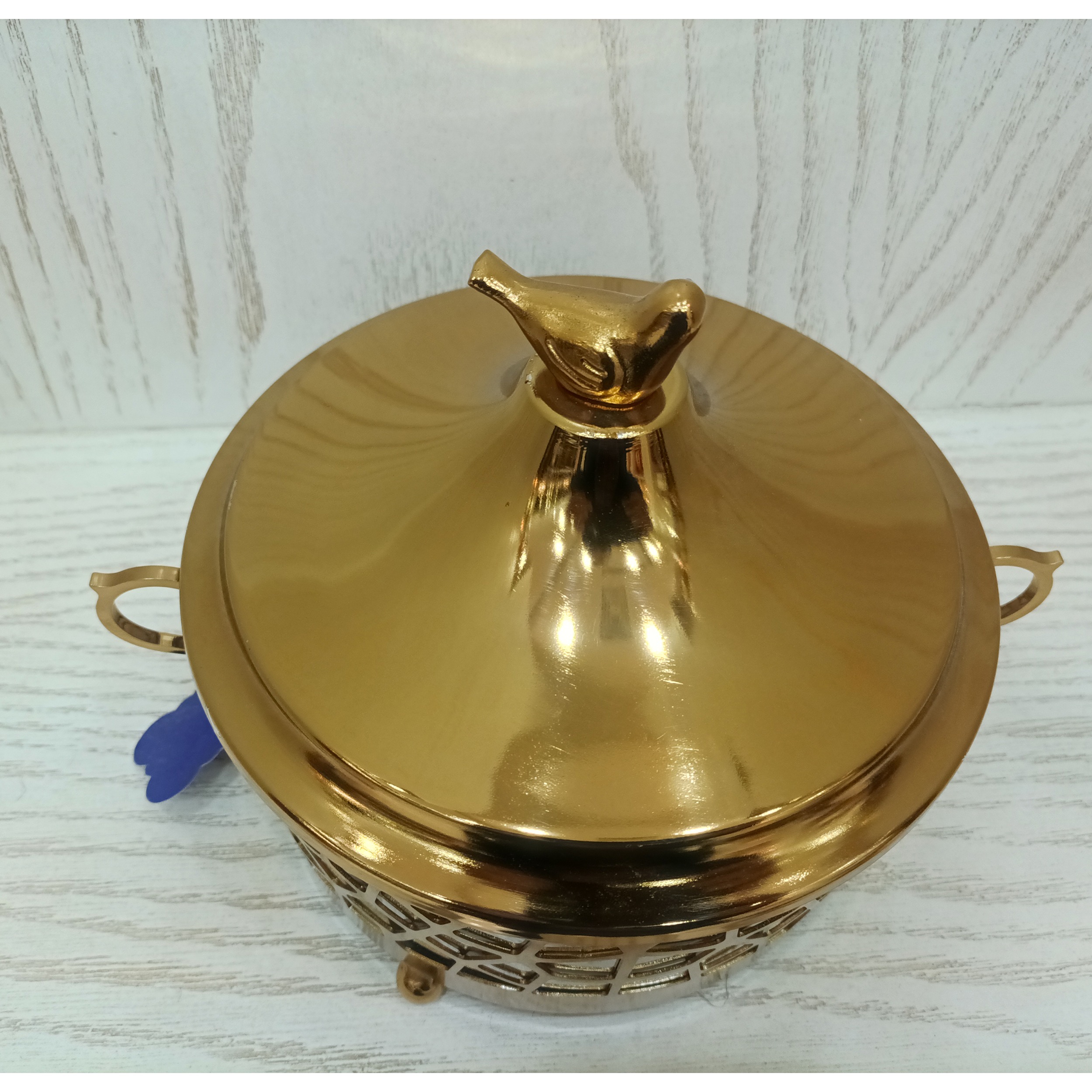 شکلات خوری دسته دار طرح سنگی سایز کوچک